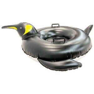 NEW 45" Snow Tube Inflatable Pool Penguin Sled Outdoor sports 2 sturdy handles H
